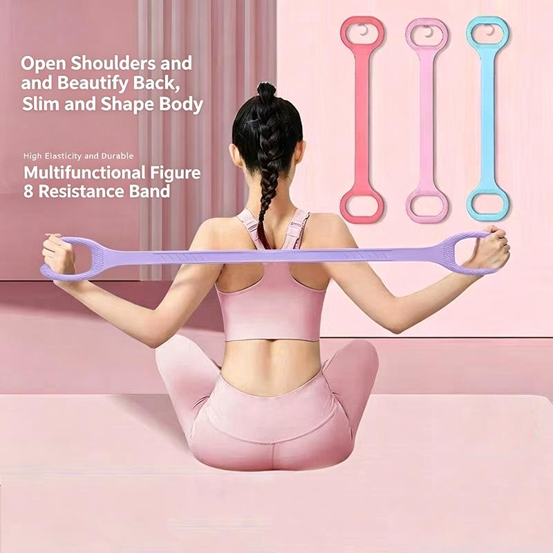 Pilates Bar Kit With Resistance Bands - 1/3 szt. Gumy oporowe w kształcie