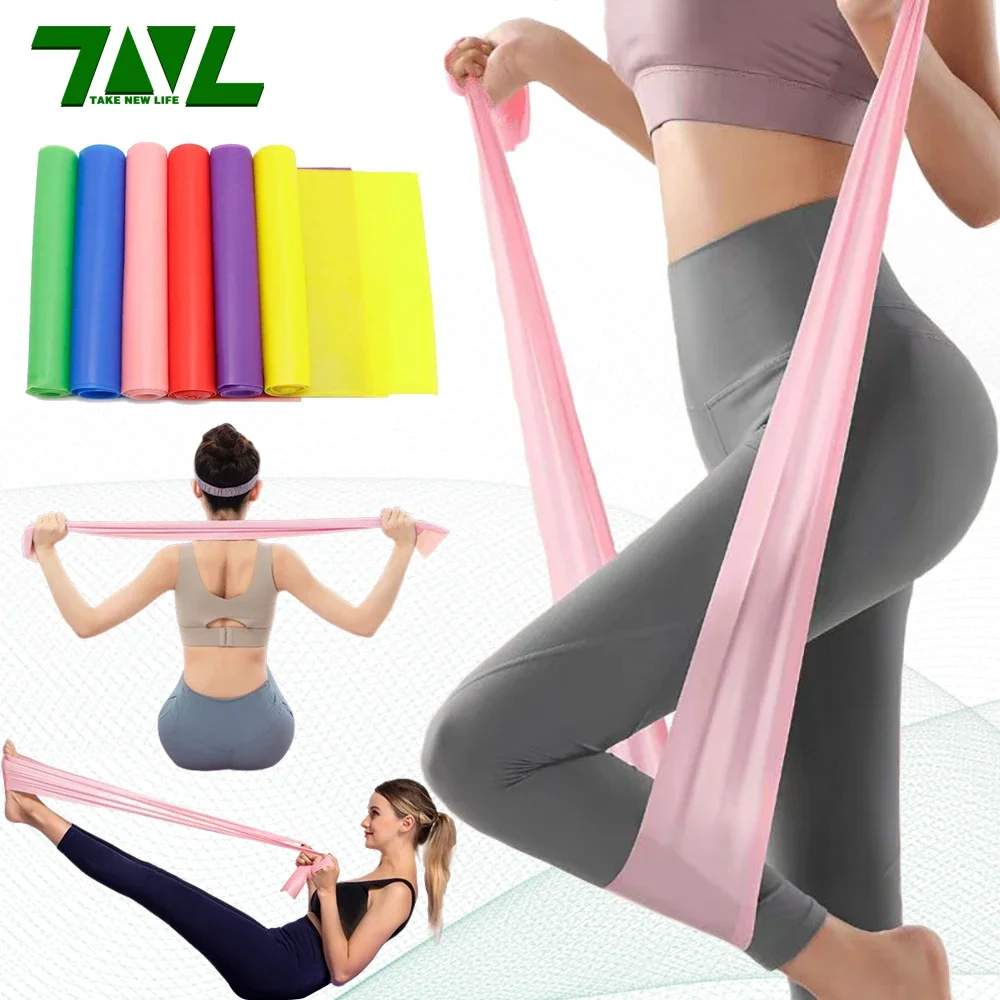Pilates Bar Kit With Resistance Bands - Długość 200 cm, elastyczna taśma do
