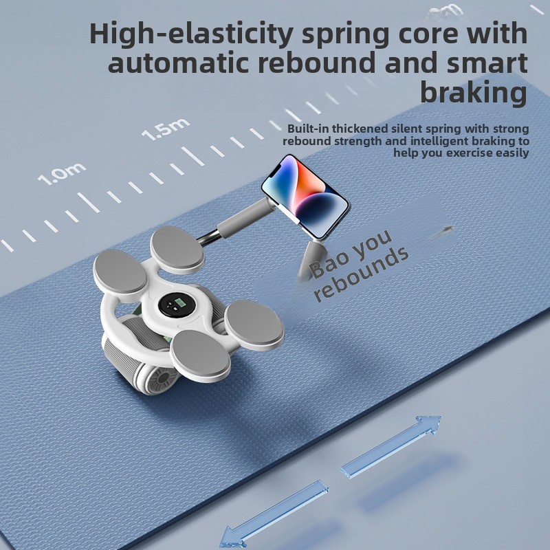 Ab Roller Wheel With Elbow Support - Przenośny sprzęt do ćwiczeń mięśni brzucha,
