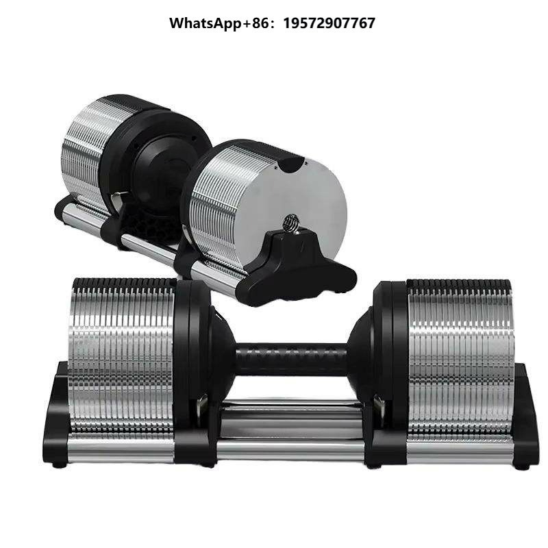 Adjustable Dumbbell Pair 40Kg - Szybkozłączny Zestaw Hantli Sześciokątnych z Żeliwa