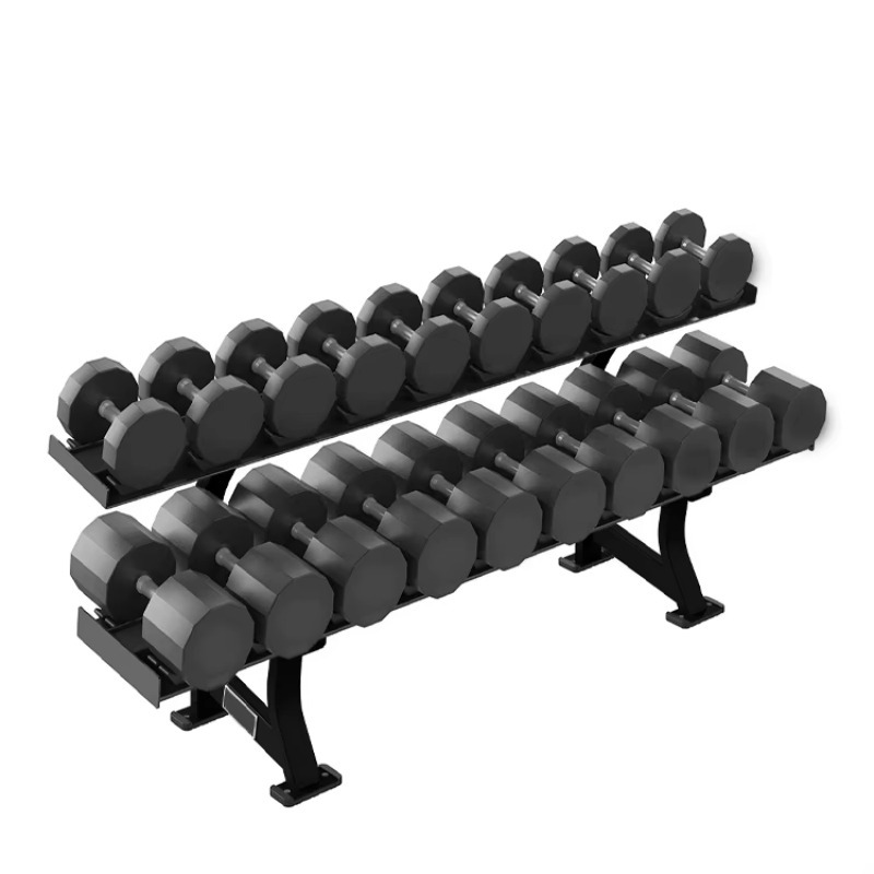 Fitness Equipment - 2-poziomowy regał na hantle na 10
