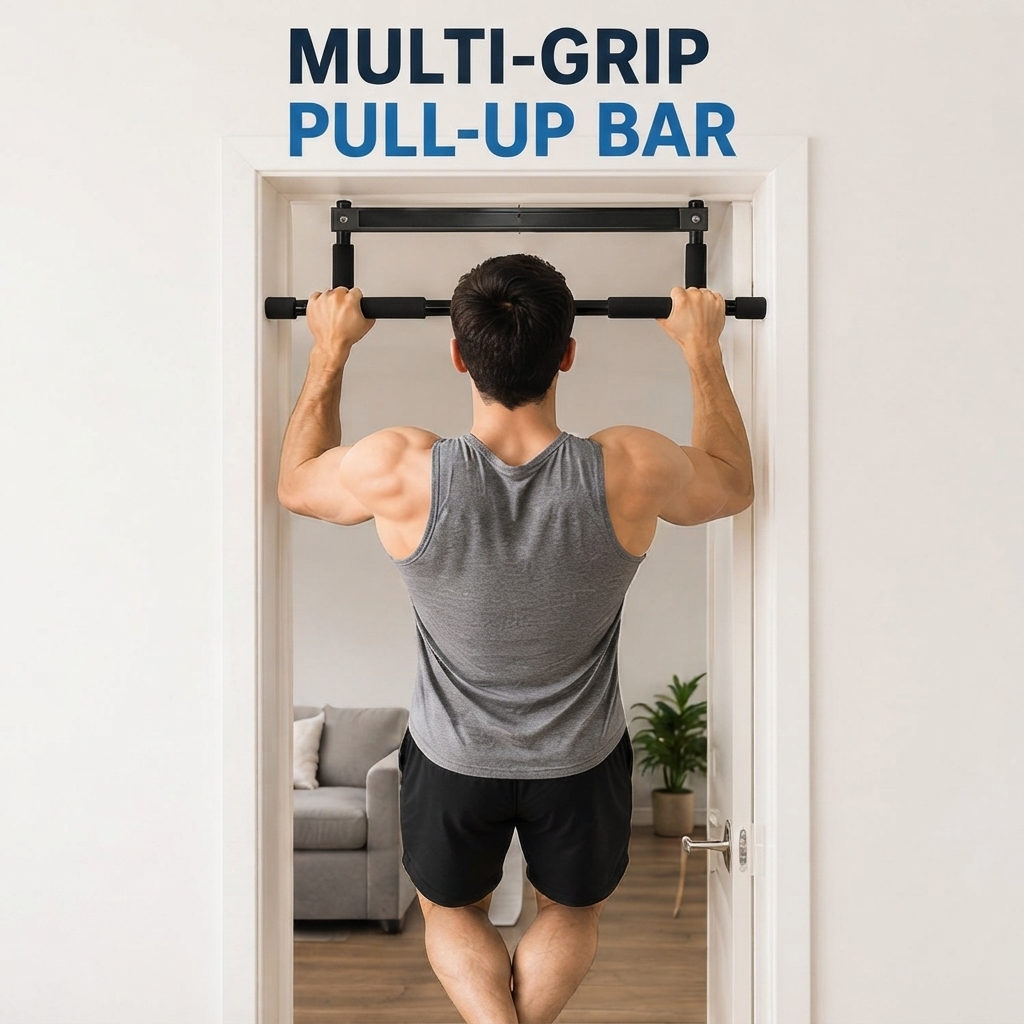 Door Pull Up Bar No Screw - Wielofunkcyjny drążek do podciągania montowany na