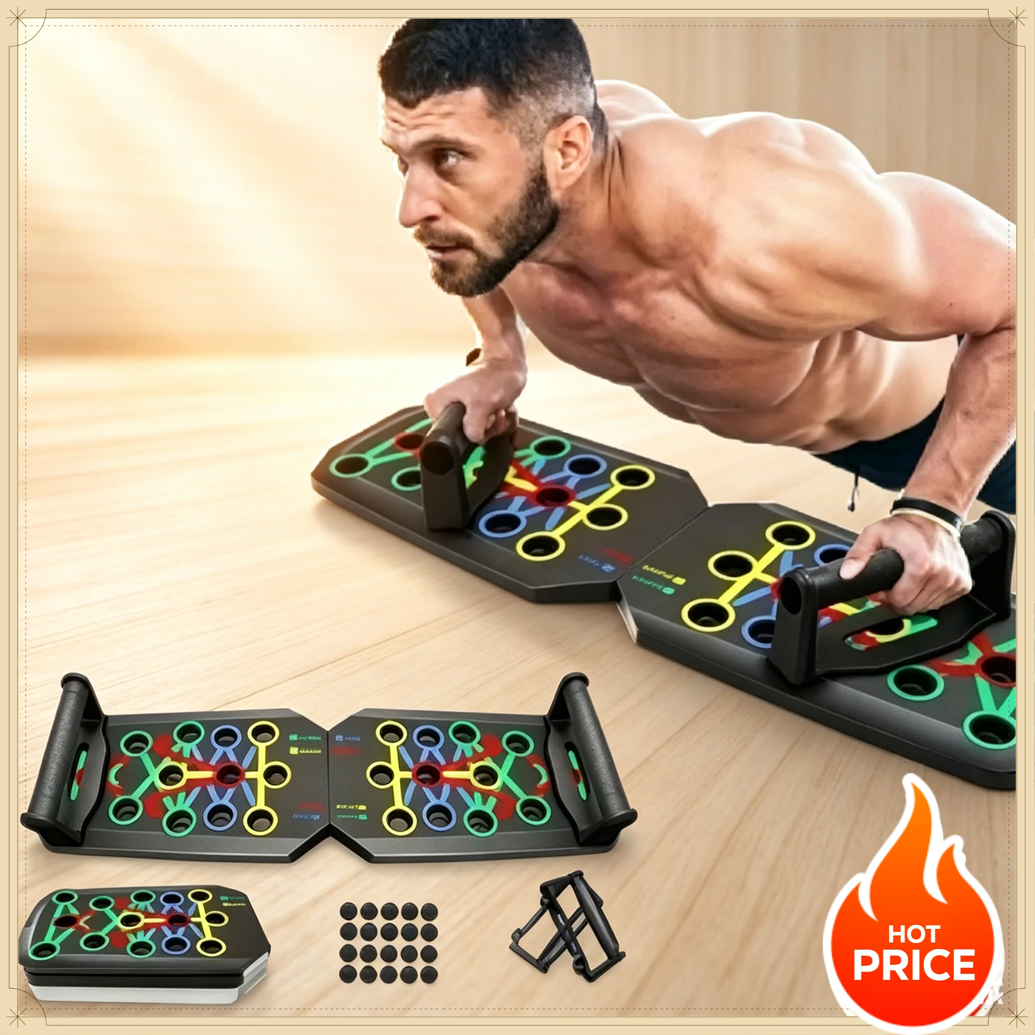 Składana stojak do ćwiczeń na  – Push Up Board Foldable Multi Function recenzja i cena
