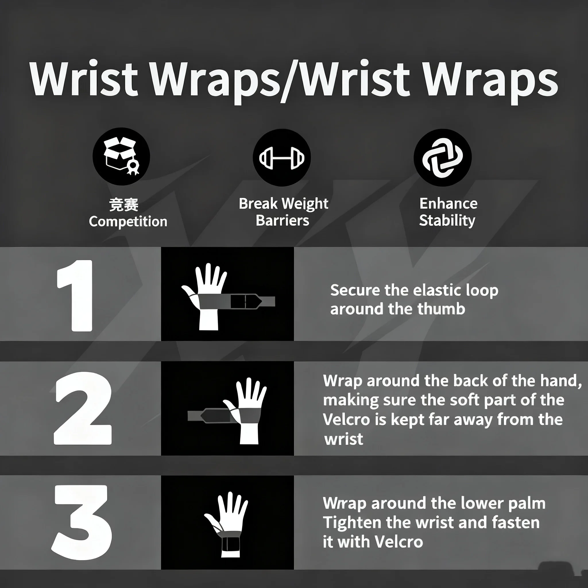 1 Para Opasek na Nadgarstki do – Wrist Wraps Weightlifting Support recenzja i cena