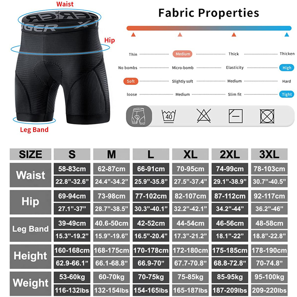 Męskie spodenki rowerowe X-TIG – Padded Cycling Shorts 5D Gel recenzja i cena