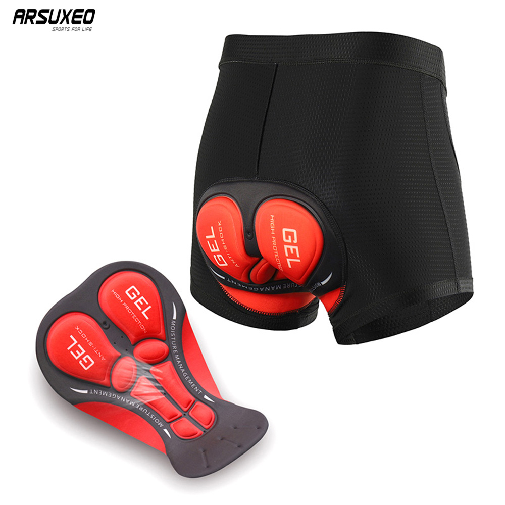 ARSUXEO męskie spodenki rowero – Padded Cycling Shorts 5D Gel recenzja i cena